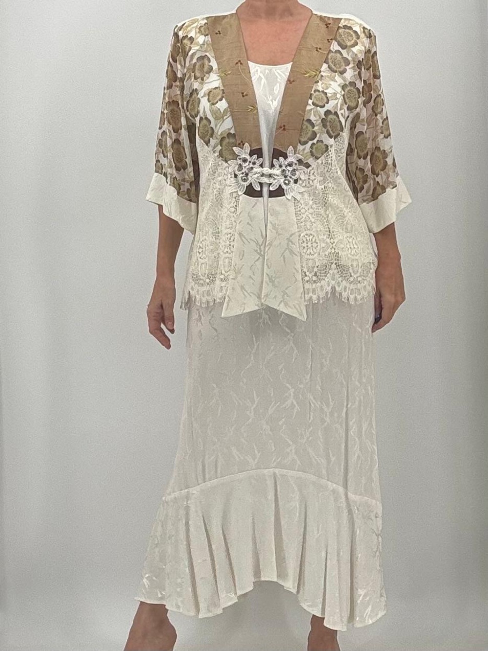Spencer Alexis Vintage 90s Fairy Grunge Whimsigoth Boho Chic 3-Piece Skirt Set - Picture 4 of 16